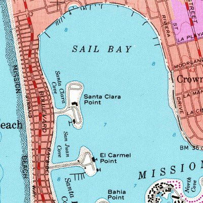United States Geological Survey La Jolla, CA (1967, 24000-Scale) digital map