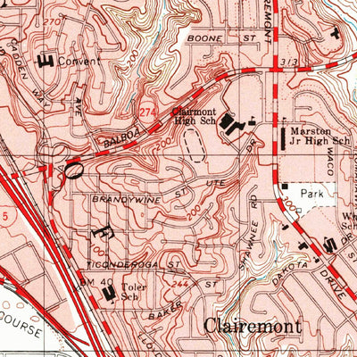 United States Geological Survey La Jolla, CA (1996, 24000-Scale) digital map
