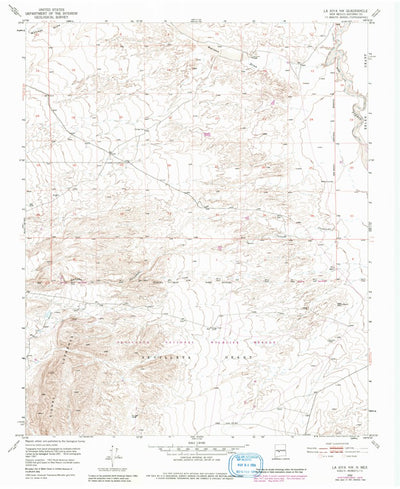 United States Geological Survey La Joya NW, NM (1952, 24000-Scale) digital map