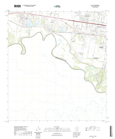 United States Geological Survey La Joya, TX (2022, 24000-Scale) digital map