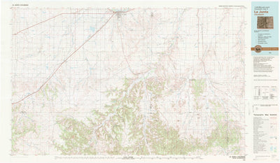 United States Geological Survey La Junta, CO (1982, 100000-Scale) digital map