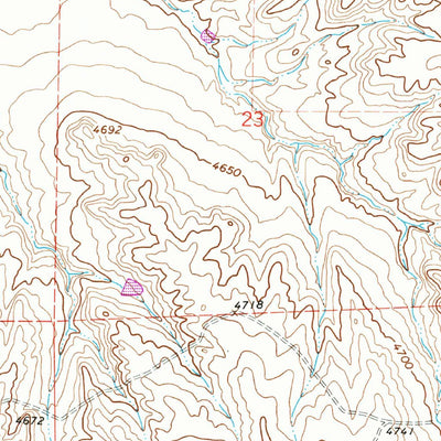 United States Geological Survey La Junta SW, CO (1965, 24000-Scale) digital map