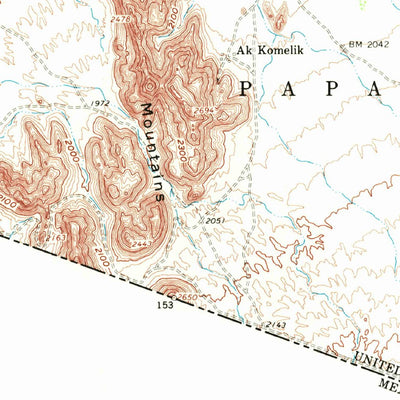 United States Geological Survey La Lesna Mountains, AZ (1963, 62500-Scale) digital map