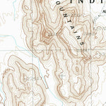United States Geological Survey La Lesna Mountains, AZ (1988, 24000-Scale) digital map