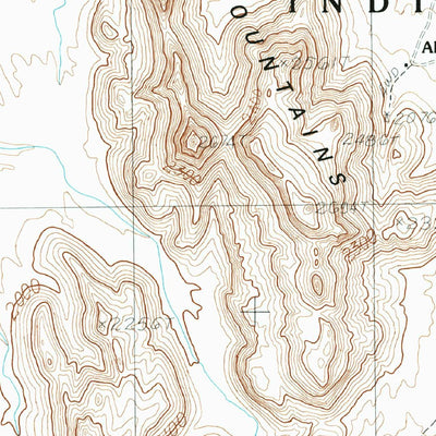 United States Geological Survey La Lesna Mountains, AZ (1988, 24000-Scale) digital map
