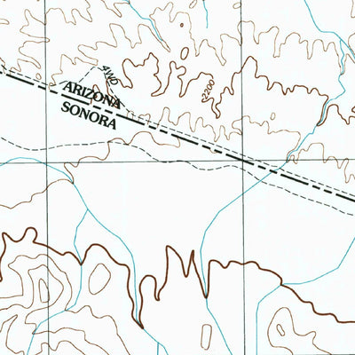 United States Geological Survey La Lesna Mountains, AZ (1996, 24000-Scale) digital map
