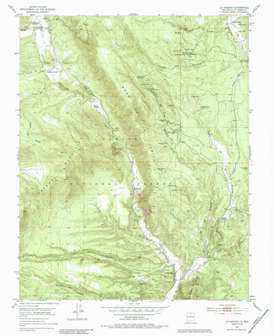 United States Geological Survey La Madera, NM (1953, 24000-Scale) digital map