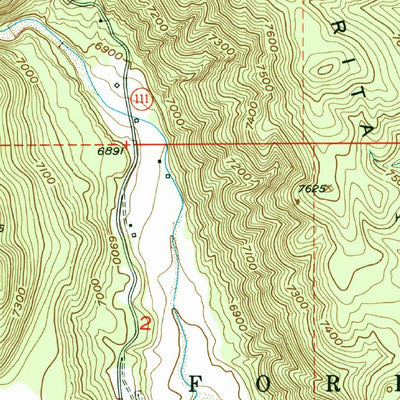 United States Geological Survey La Madera, NM (1953, 24000-Scale) digital map
