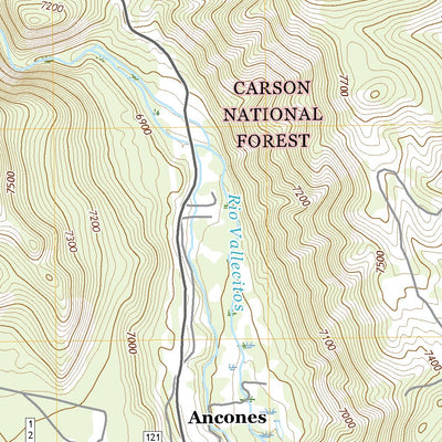 United States Geological Survey La Madera, NM (2020, 24000-Scale) digital map