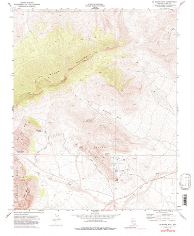 United States Geological Survey La Madre Mountain, NV (1972, 24000-Scale) digital map