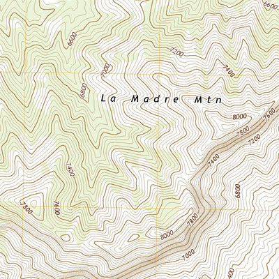 La Madre Mountain, NV (2021, 24000-Scale) Map by United States ...