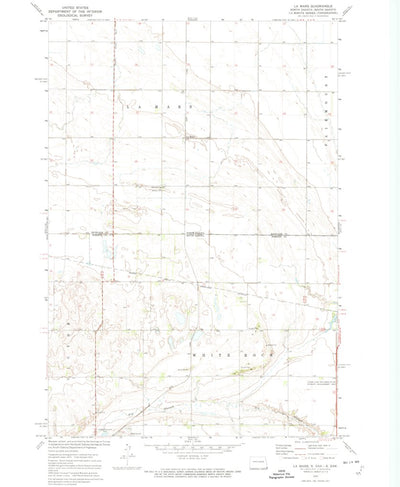 United States Geological Survey La Mars, ND-SD (1972, 24000-Scale) digital map