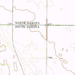 United States Geological Survey La Mars, ND-SD (1972, 24000-Scale) digital map