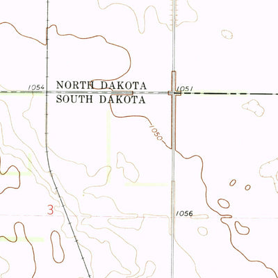 United States Geological Survey La Mars, ND-SD (1972, 24000-Scale) digital map