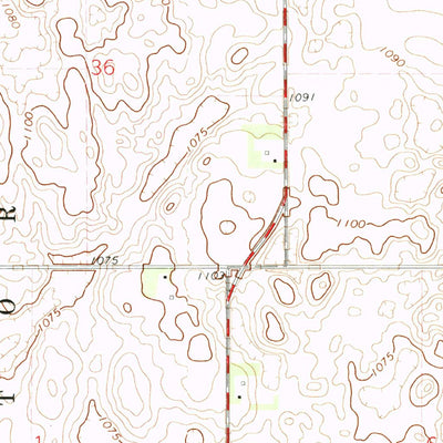United States Geological Survey La Mars, ND-SD (1972, 24000-Scale) digital map