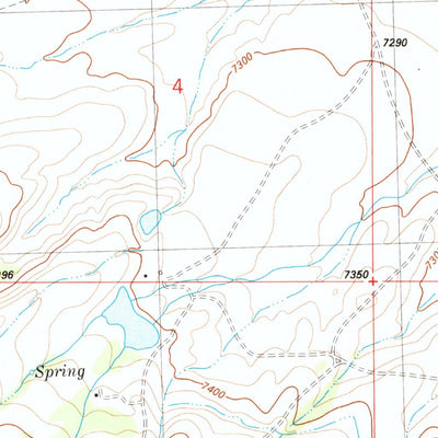 United States Geological Survey La Marsh Creek West, WY (1983, 24000-Scale) digital map