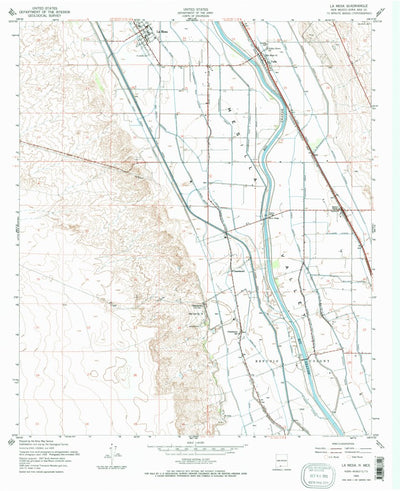 United States Geological Survey La Mesa, NM (1955, 24000-Scale) digital map