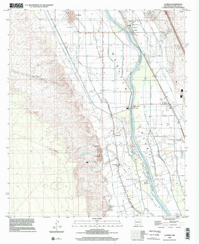 United States Geological Survey La Mesa, NM (1996, 24000-Scale) digital map