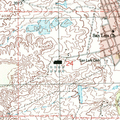 United States Geological Survey La Mesa, NM (1996, 24000-Scale) digital map