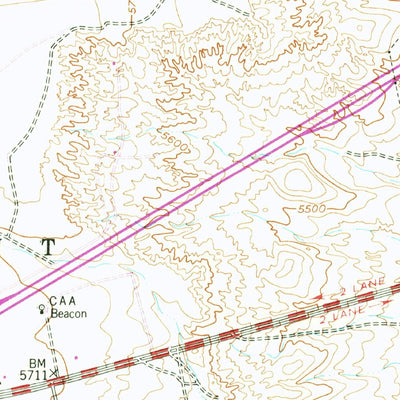 United States Geological Survey La Mesita Negra SE, NM (1954, 24000-Scale) digital map