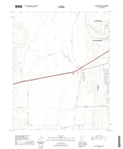 United States Geological Survey La Mesita Negra SE, NM (2020, 24000-Scale) digital map