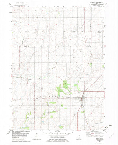 United States Geological Survey La Moille, IL (1982, 24000-Scale) digital map