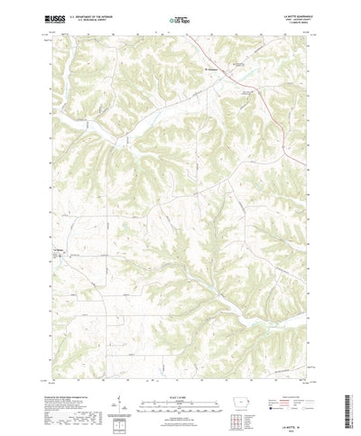 United States Geological Survey La Motte, IA (2022, 24000-Scale) digital map