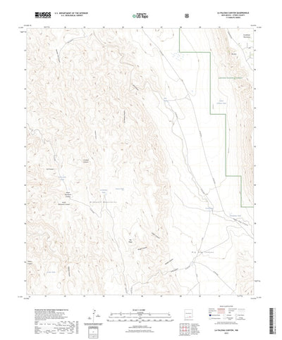 United States Geological Survey La Paloma Canyon, NM (2023, 24000-Scale) digital map