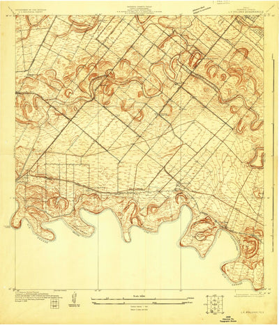 United States Geological Survey La Paloma, TX (1929, 24000-Scale) digital map