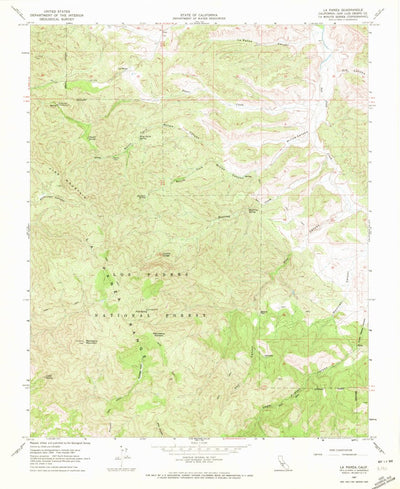 United States Geological Survey La Panza, CA (1967, 24000-Scale) digital map