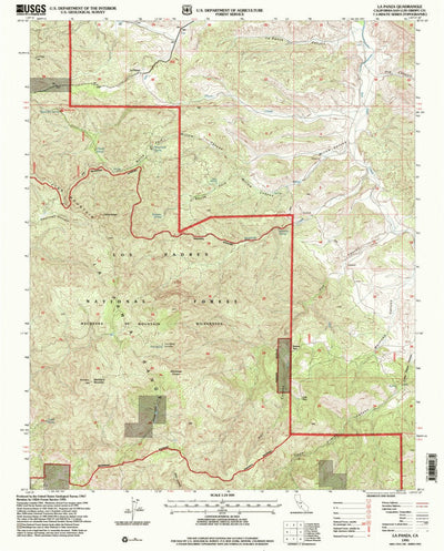 United States Geological Survey La Panza, CA (1995, 24000-Scale) digital map