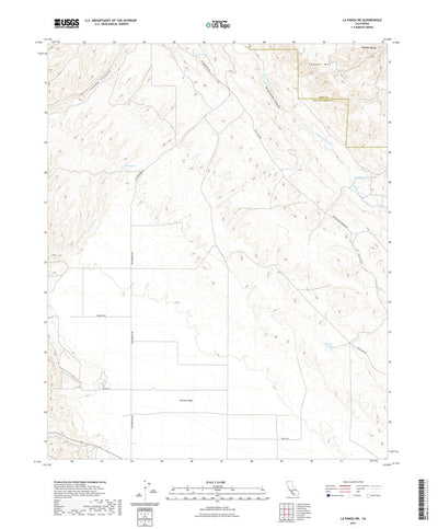 United States Geological Survey La Panza NE, CA (2021, 24000-Scale) digital map