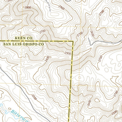 United States Geological Survey La Panza NE, CA (2021, 24000-Scale) digital map