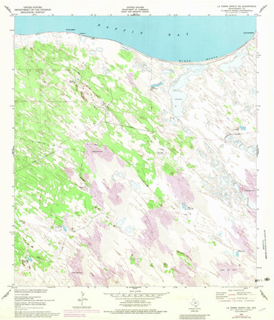 United States Geological Survey La Parra Ranch NE, TX (1951, 24000-Scale) digital map