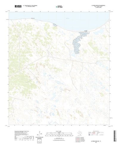 United States Geological Survey La Parra Ranch NE, TX (2022, 24000-Scale) digital map