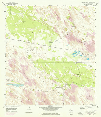 United States Geological Survey La Parra Ranch SW, TX (1954, 24000-Scale) digital map