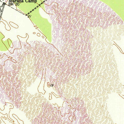 United States Geological Survey La Parra Ranch SW, TX (1954, 24000-Scale) digital map