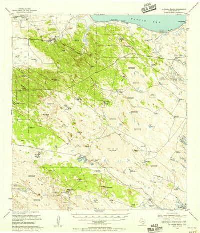 United States Geological Survey La Parra Ranch, TX (1955, 62500-Scale) digital map