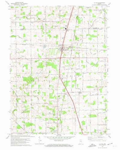 United States Geological Survey La Paz, IN (1972, 24000-Scale) digital map