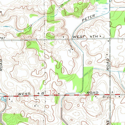 United States Geological Survey La Paz, IN (1972, 24000-Scale) digital map