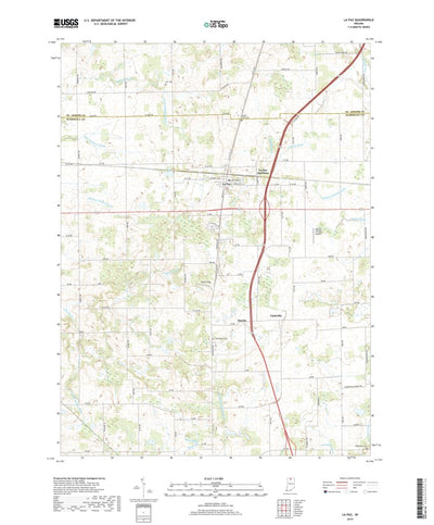 United States Geological Survey La Paz, IN (2019, 24000-Scale) digital map