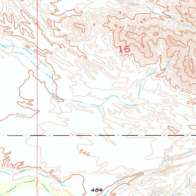 United States Geological Survey La Paz Mountain, AZ-CA (1955, 24000-Scale) digital map
