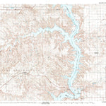 United States Geological Survey La Plant, SD (1985, 100000-Scale) digital map
