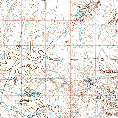 United States Geological Survey La Plant, SD (1985, 100000-Scale) digital map