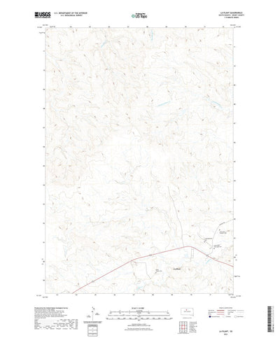 United States Geological Survey La Plant, SD (2021, 24000-Scale) digital map