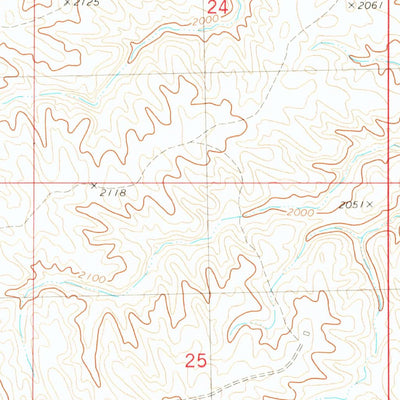 United States Geological Survey La Plant SW, SD (1981, 24000-Scale) digital map