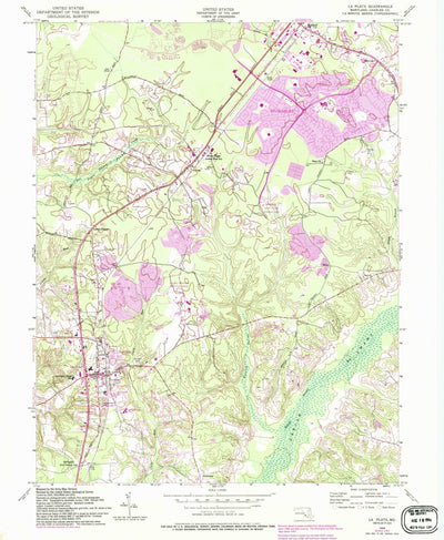 United States Geological Survey La Plata, MD (1956, 24000-Scale) digital map