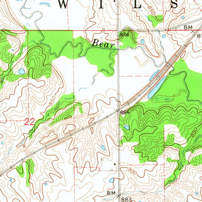 United States Geological Survey La Plata, MO (1966, 24000-Scale) digital map