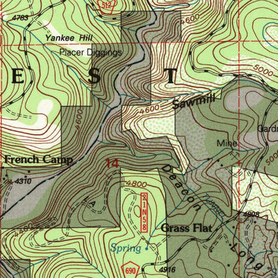 United States Geological Survey La Porte, CA (1994, 24000-Scale) digital map