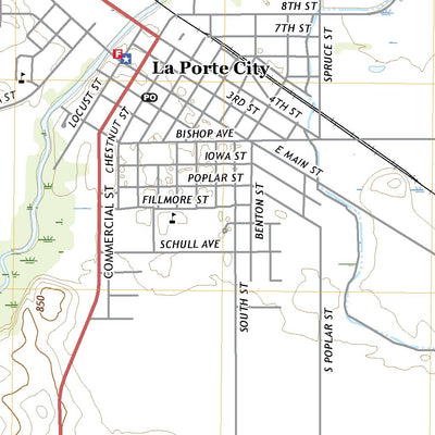 United States Geological Survey La Porte City, IA (2018, 24000-Scale) digital map